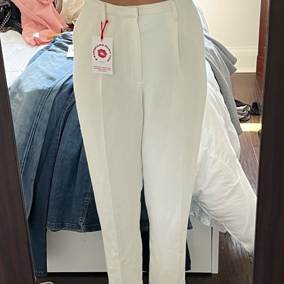White high waisted women’s Trousers size 2 - Picture 4 of 4